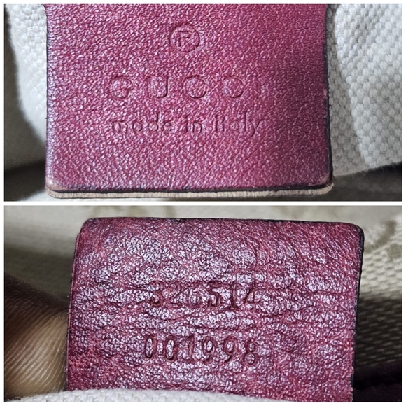 GUCCI GG Monogram Large Margaux Hobo Burgundy - Picture 4 of 12